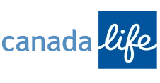 Extended health insurance provider logo in its company colour