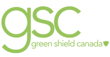 Extended health insurance provider logo in its company colour